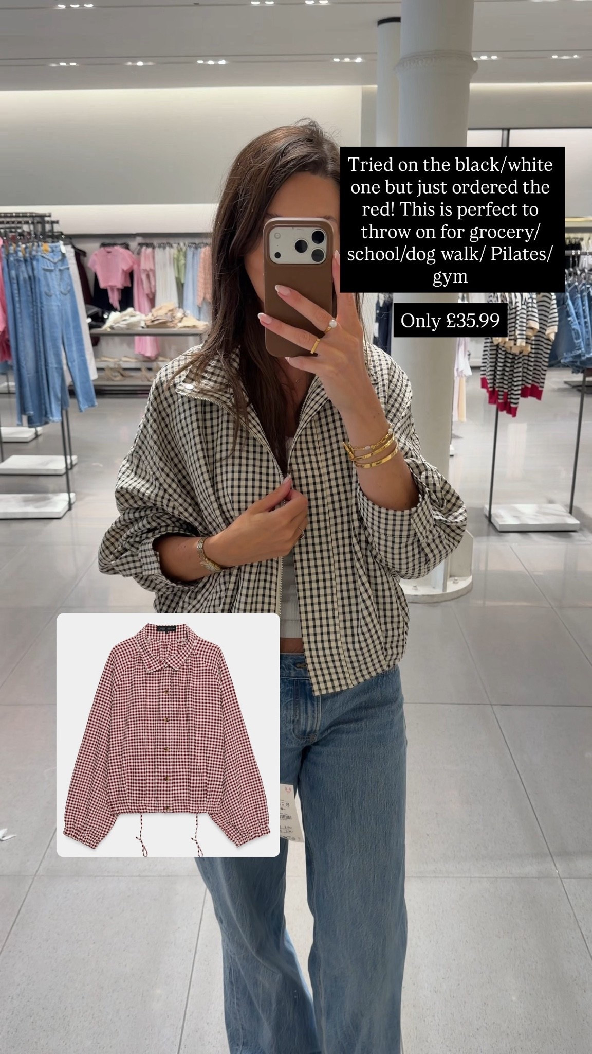 Cute easy to wear jacket - I’m wearing a small 🤎