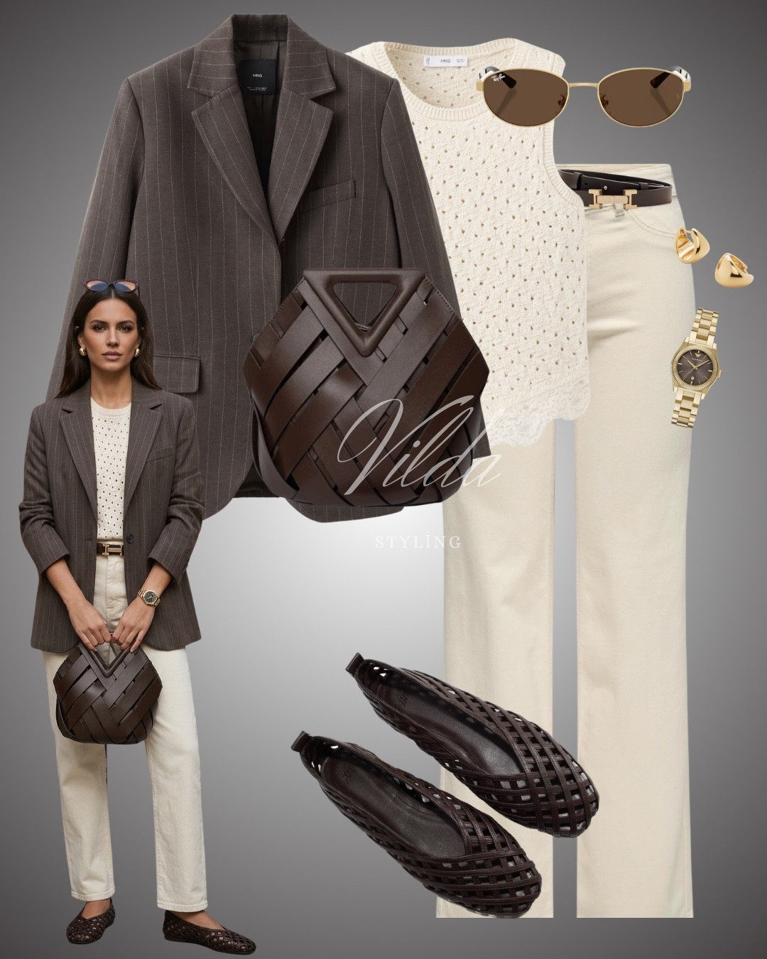 Effortless Office Chic 🤎
Elevating the classic blazer and jeans combo with rich textures and earth tones.Loving the woven details on the bag and flats—it adds that high-end feel without the effort. #NeutralAesthetic #CreamAndBrown #MinimalistStyle #MonochromeMagic #WovenBag #BalletFlats 

#LTKspring #LTKeurope #LTKstyletip