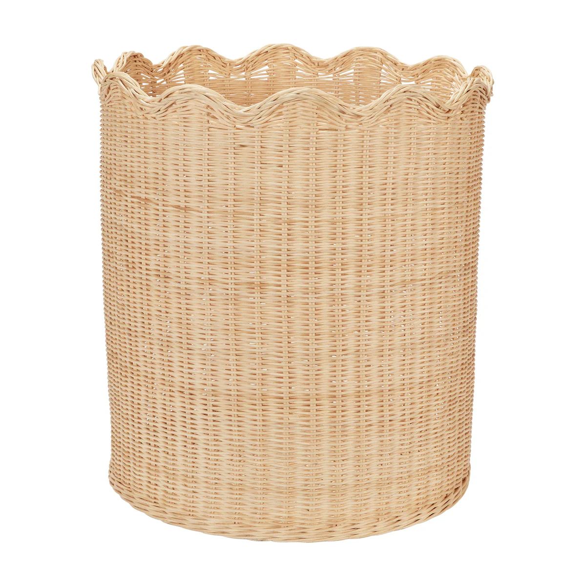 Wavy Wicker Everything Basket XL | Over The Moon Gift