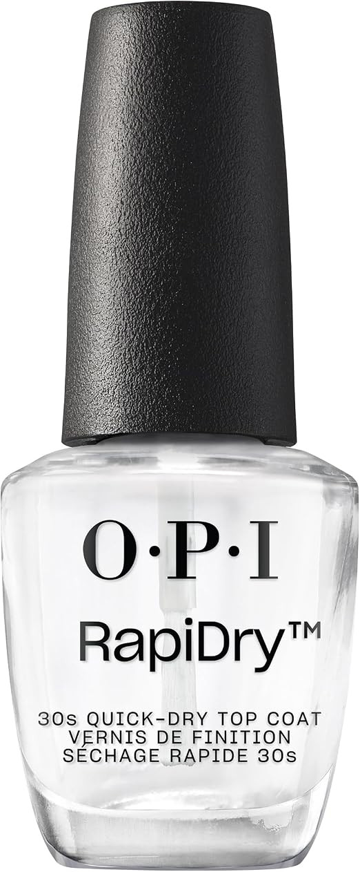 OPI RapiDry Nail Polish Top Coat - Quick Drying Top Coat - Quick Dry, High Shine & Glossy, Protec... | Amazon (UK)