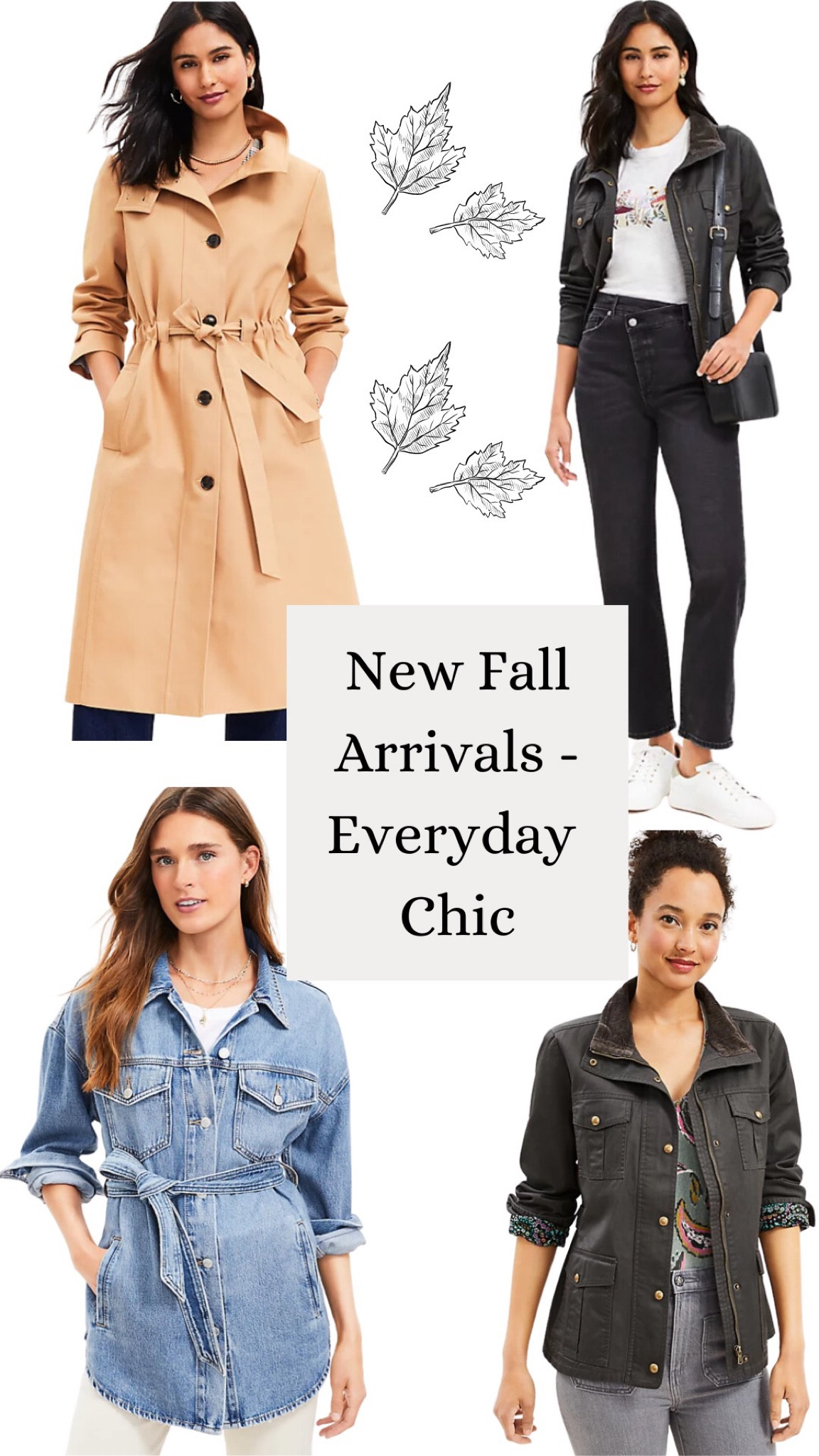 Loving these everyday effortless chic basics for fall. All come in petite sizing too. Yay! I am 5’1” and 52 so loving this new LTK hashtag Thank you! For more #agelesspetitestyle follow me here 😊❤️

#fallstyle #loft #petitestyle #petite #fallfashion #sweaterweather #falljackets #trenchcoats #denimjackets #denim #agelessstyle 

#LTKover40 #LTKstyletip #LTKSeasonal
