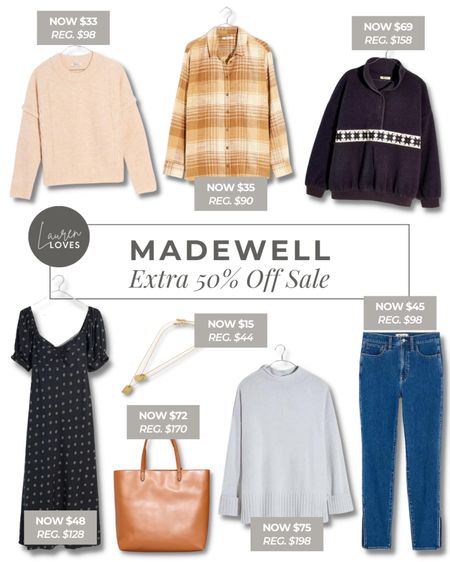 Extra 50% off sale items at Madewell