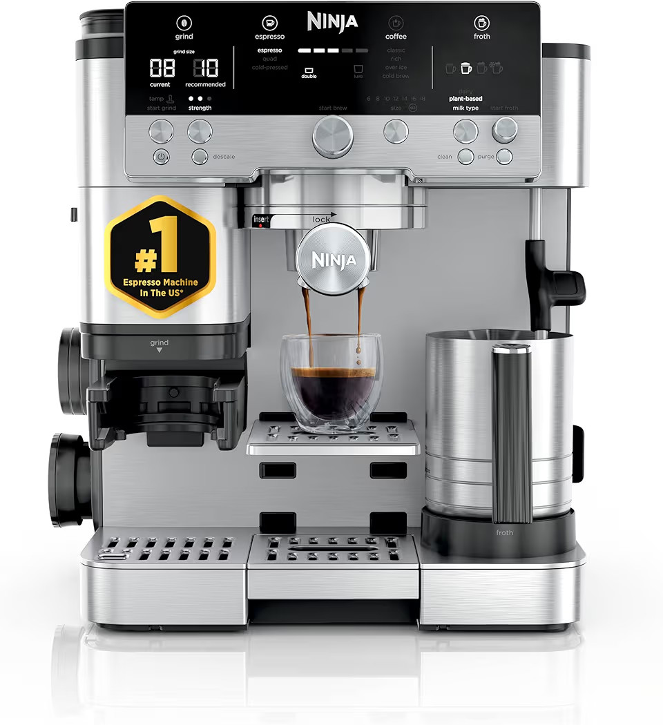 Ninja Luxe Café 3-in-1 Espresso, Drip Coffee and Cold Brew Machine | Intergrated Coffee Grinder,... | Amazon (US)