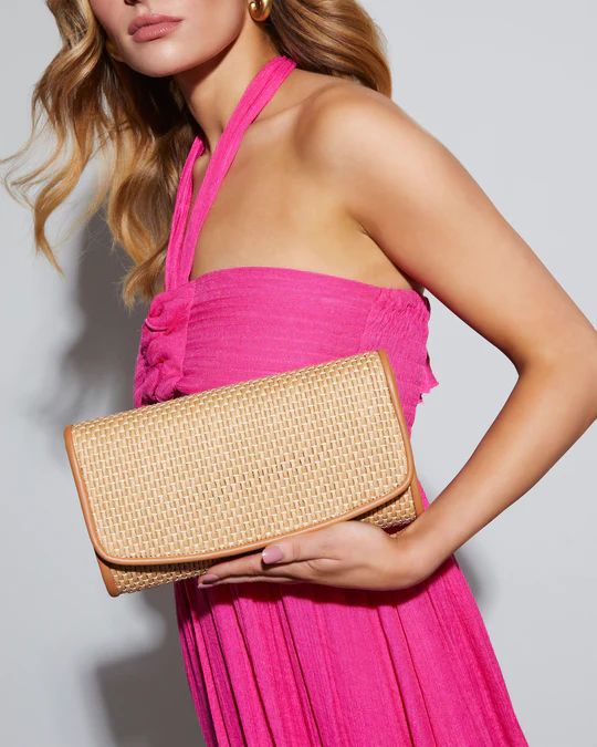 Mali Woven Crossbody Clutch Bag | VICI Collection