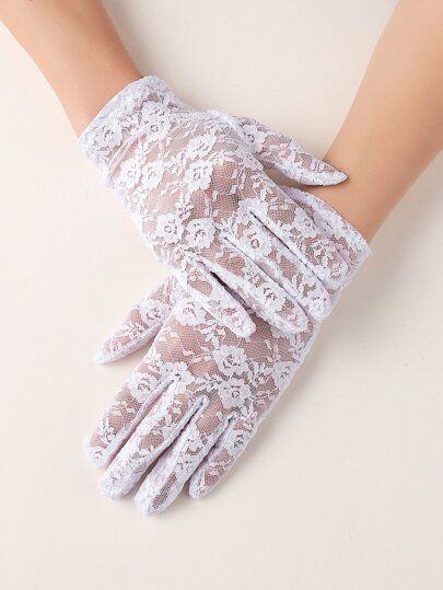 Plain Lace Gloves | SHEIN