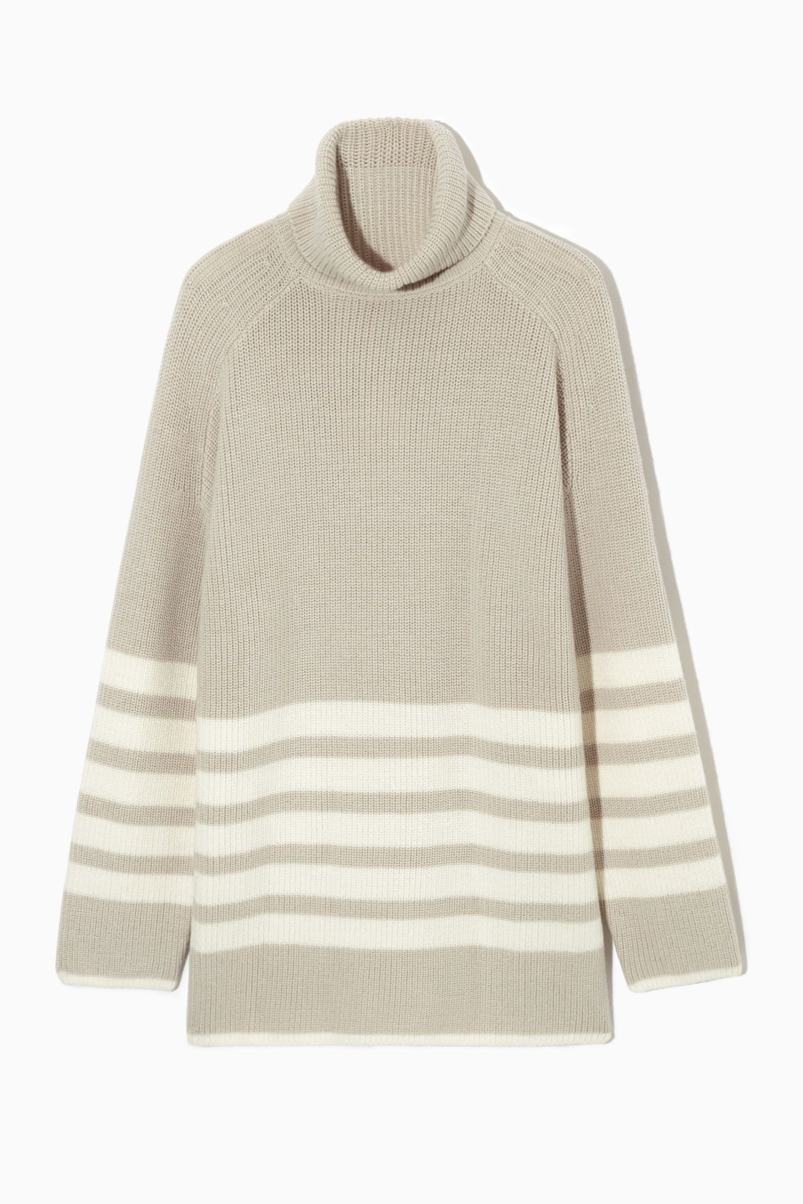 STRIPED ROLLNECK JUMPER | COS UK