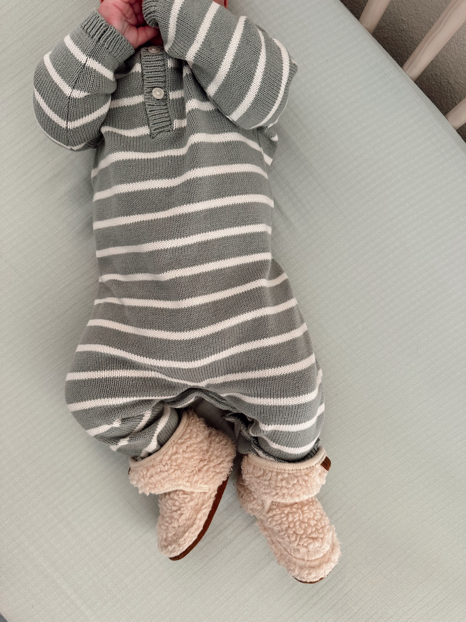 Todays cozy knit outfit 🤍

Baby fashion, baby outfit, baby jumpsuit, baby booties, neutral baby outfit, neutral baby fashion 

#LTKBaby #LTKKids #LTKFamily