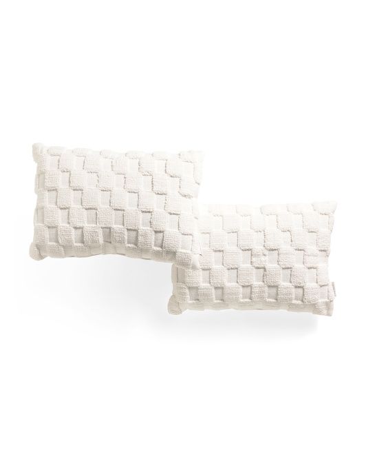 2pk 13x18 Checkerboard Pillows | TJ Maxx