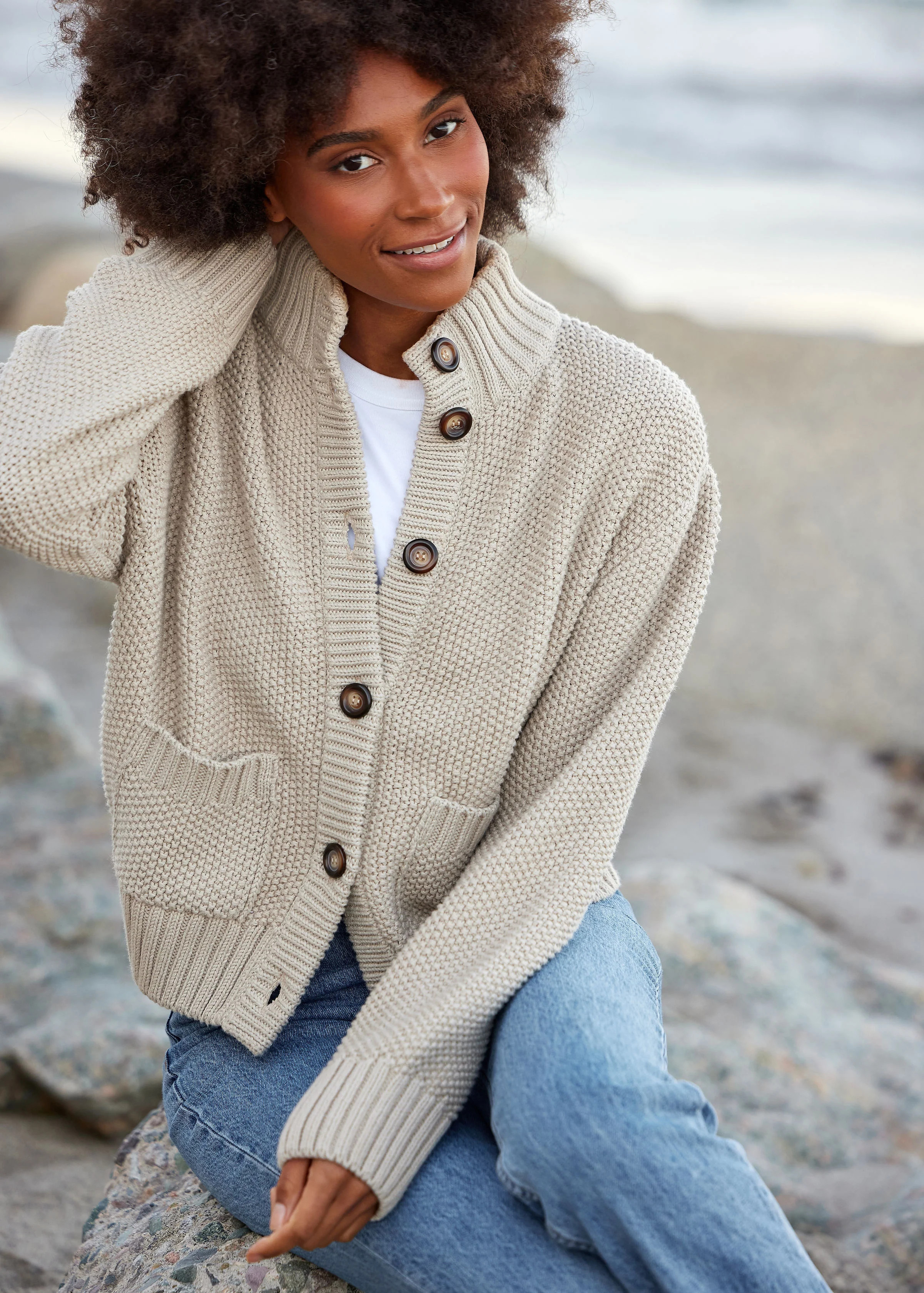 The Cotton Sweater Jacket | Alice Walk