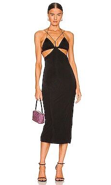 Not Yours to Keep Raleigh Midi Dress in Black from Revolve.com | Revolve Clothing (Global)