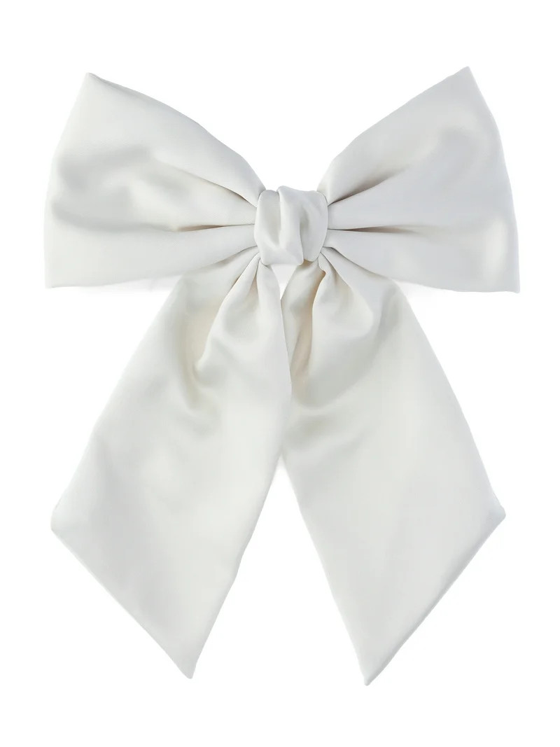 Time and Tru Bow Barrette, Ivory - Walmart.com | Walmart (US)