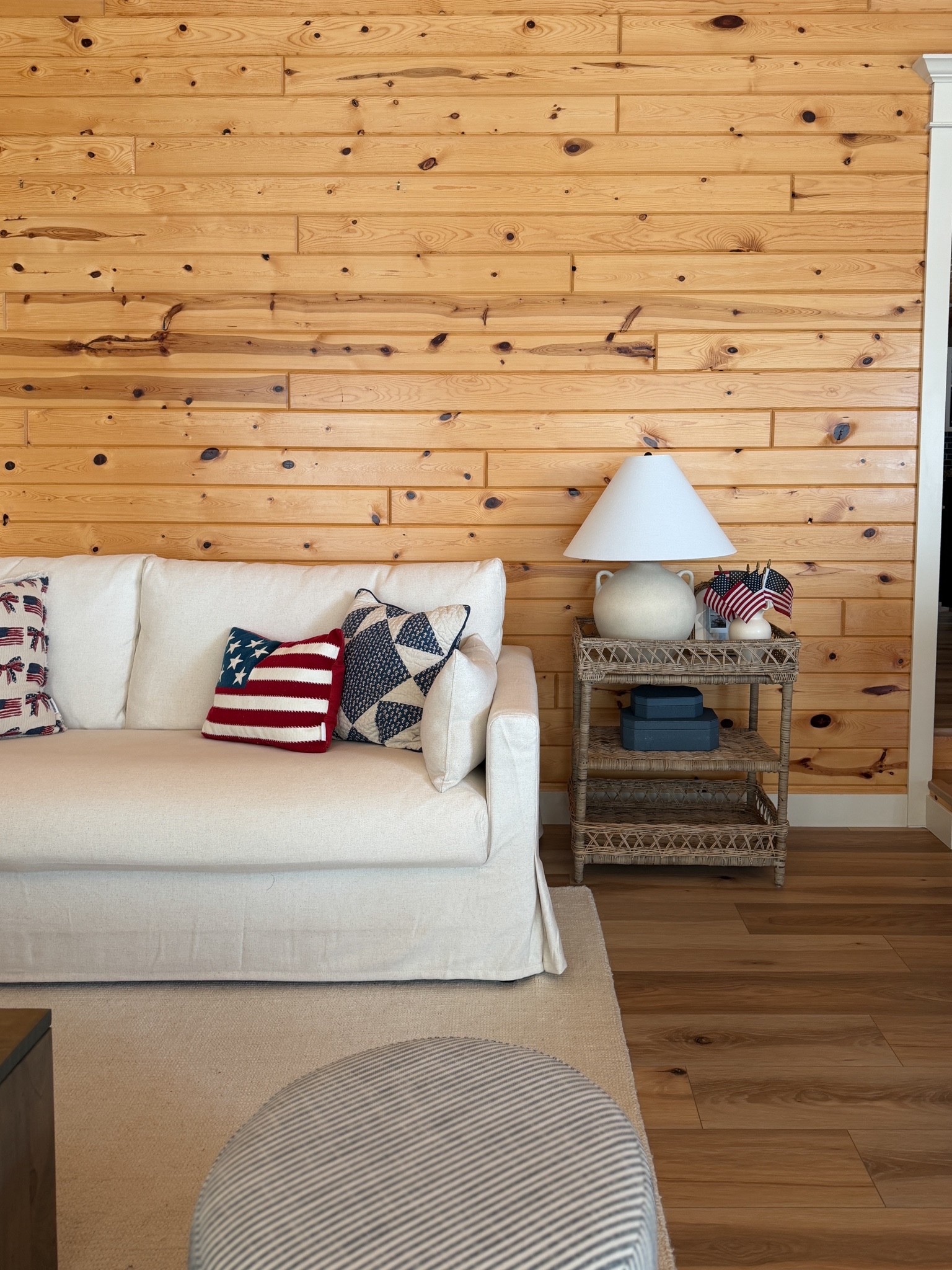 Subtle patriotic decor at our cabin! 4th of July decor

#LTKHome #LTKSaleAlert