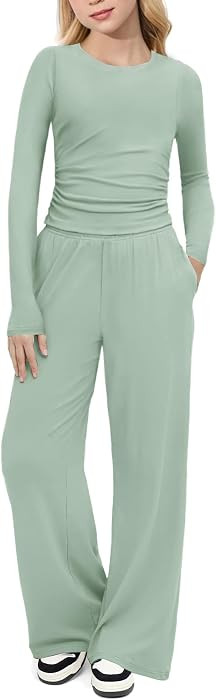 Arshiner Girls 2 Piece Set Fall Outfits Lounge Sets | Amazon (US)