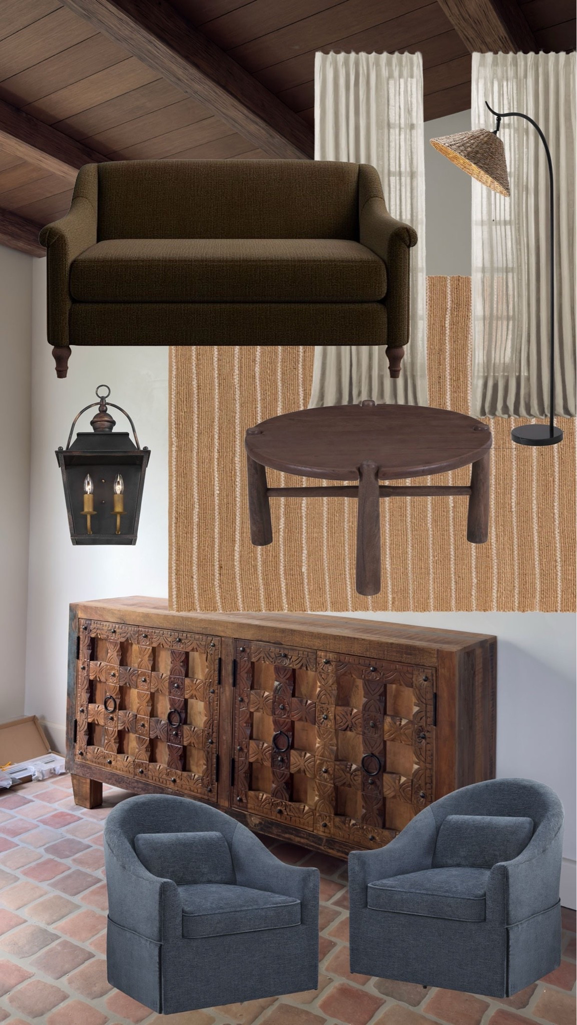 Spanish Sanctuary update: current design plan for the seating area off the kitchen

#LTKHome