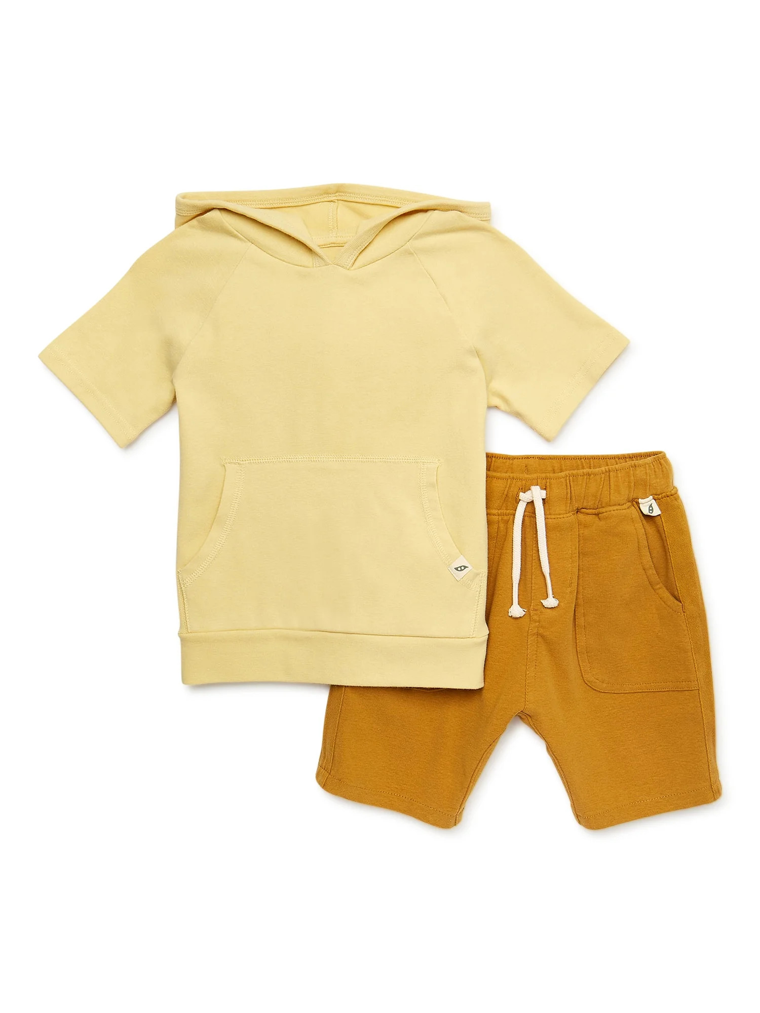 easy-peasy Toddler Boy Short Sleeve Hoodie and Shorts Outfit Set, 2-Piece, Sizes 12M-5T | Walmart (US)