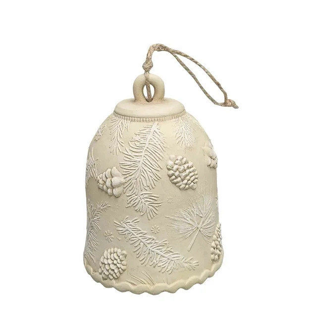 Rustic Beige Christmas Bell Hanging Decoration, 13 in, by Holiday Time | Walmart (US)