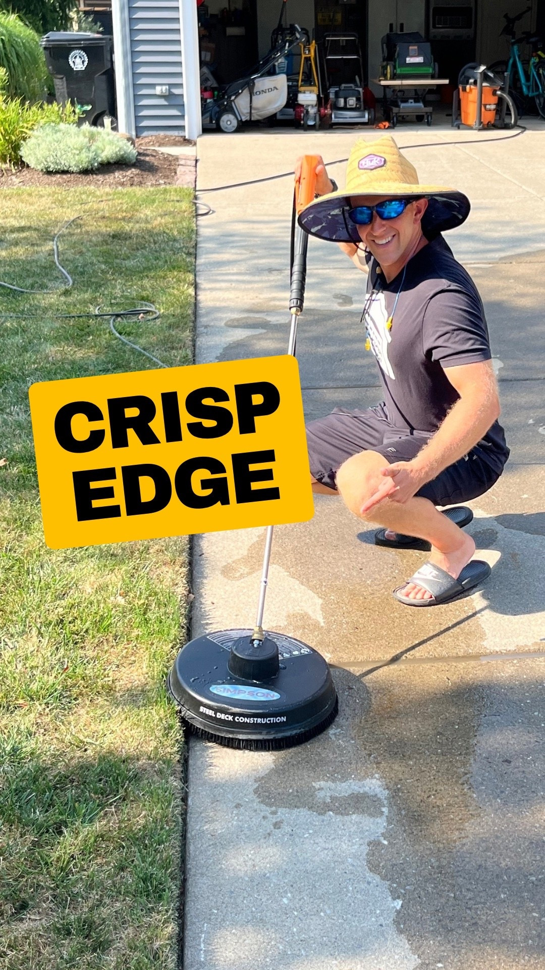 How to get to the edge of your driveway or sidewalk using a surface cleaner

#LTKSeasonal #LTKHome #LTKMens