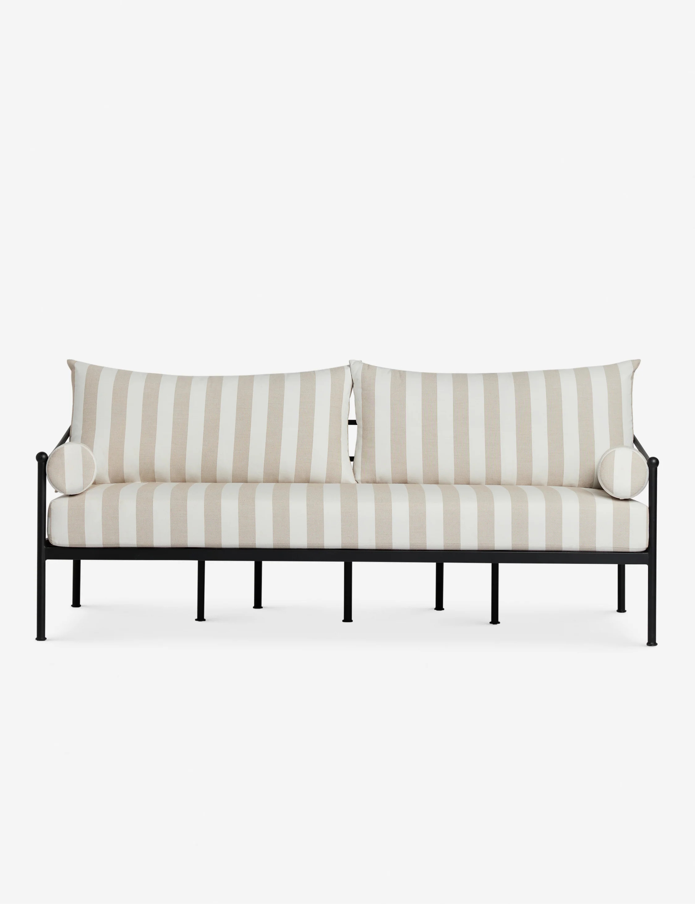 Leni Outdoor Sofa, Natural Stripe | Lulu and Georgia 