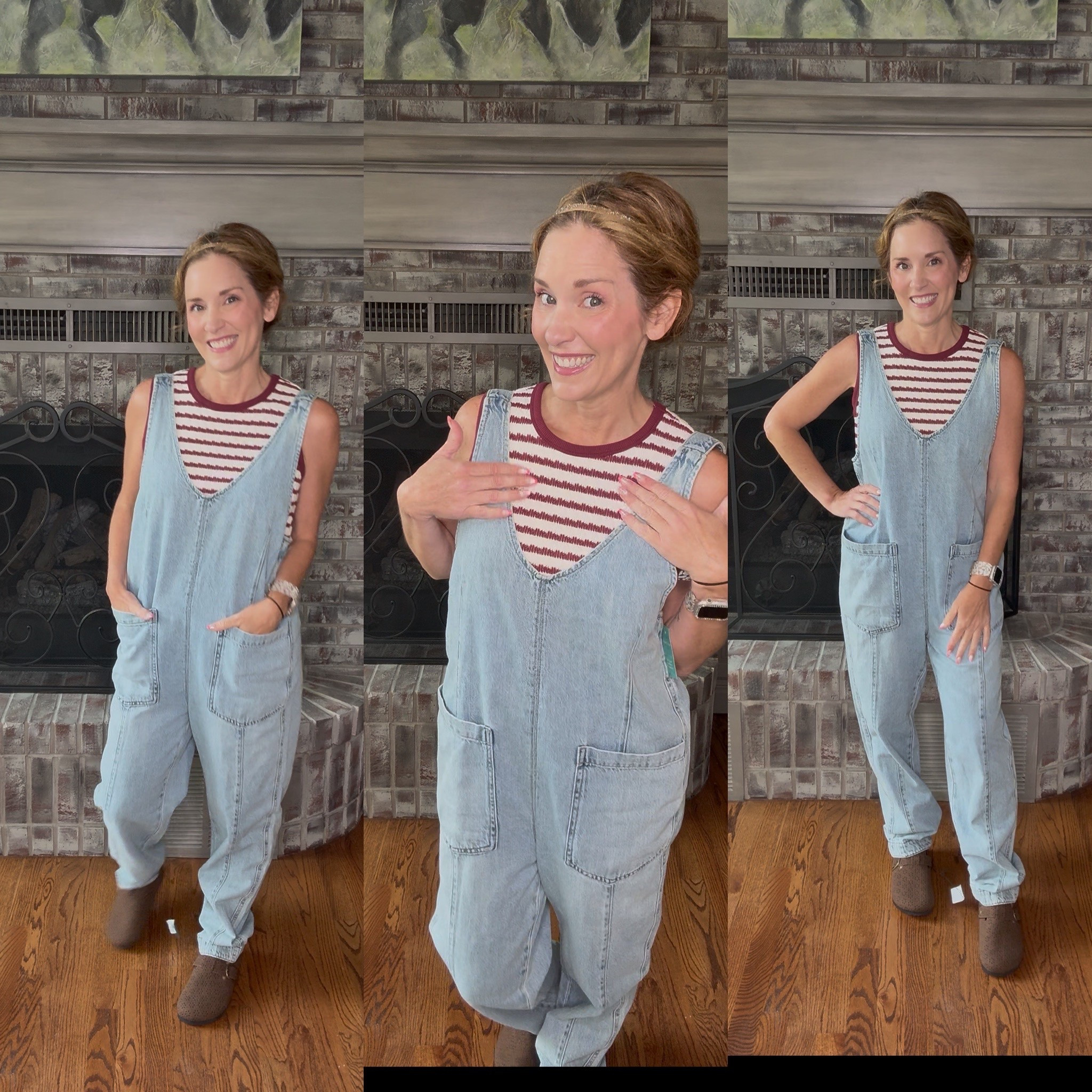 Adorable scoop neck overalls.  Trendy fall tank that I paired with it. True to size on both wearing a small in both.

Super cute  clogs perfect for fall. 



Crazy Busy Mama 
@Maurices 

#LTKShoeCrush #LTKOver40 #LTKFindsUnder50
