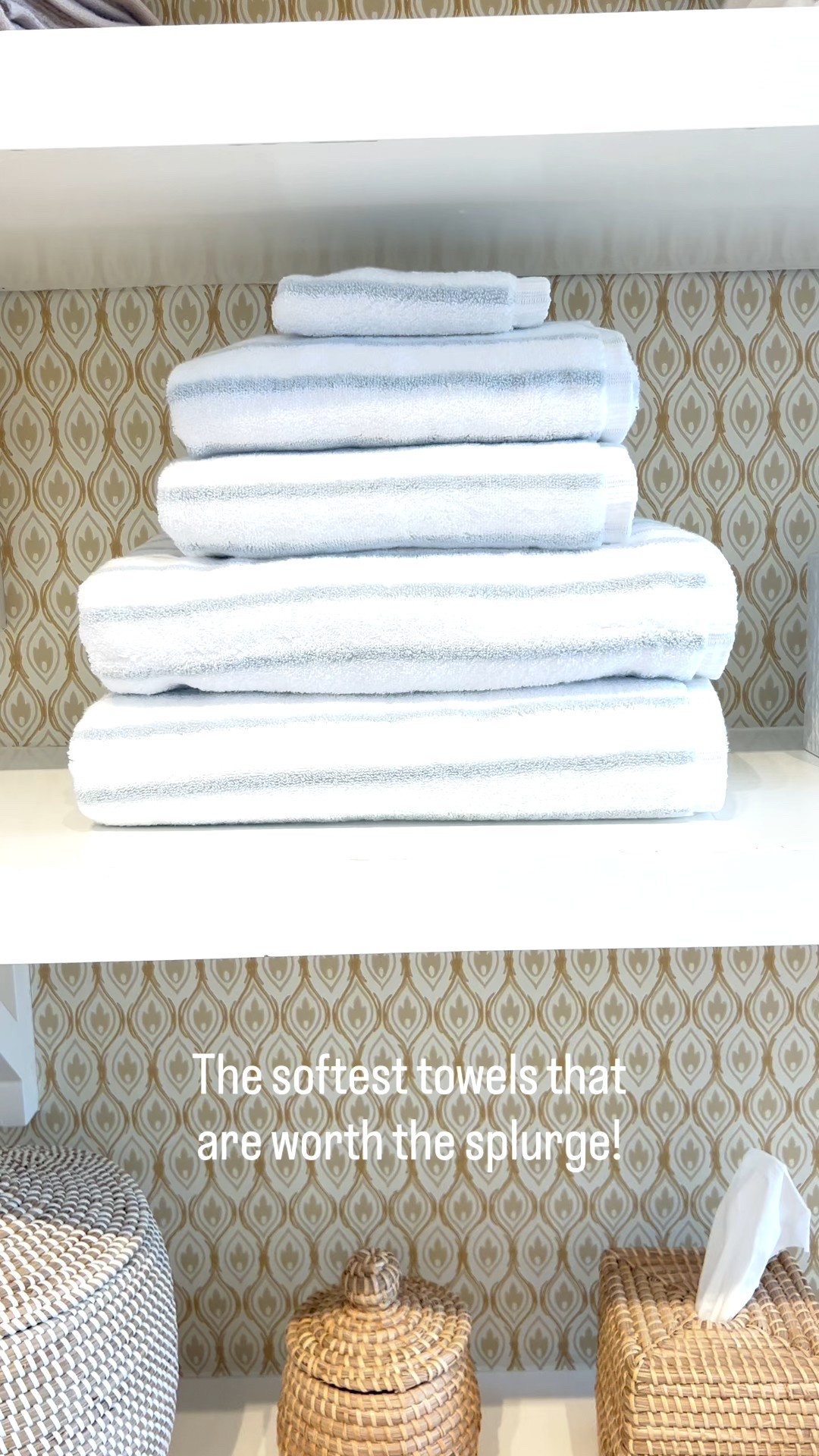 I bought a set of these Turkish cotton bath towels about 3 months ago and they are heavenly - worth the splurge in my opinion, even if you just buy a couple! They have stayed so soft & fluffy!
-
turkish bath towels, striped towels, fluffy bath towels, soft bath towels, serena & lily towels, bathroom decor, hand towels, facecloths, neutral wallpaper, coastal wallpaper, serena & lily wallpaper, coastal home decor, coastal bathroom, coastal style, bathroom accessories, washcloths, bath towel sets

#LTKFindsUnder100 #LTKFindsUnder50 #LTKHome