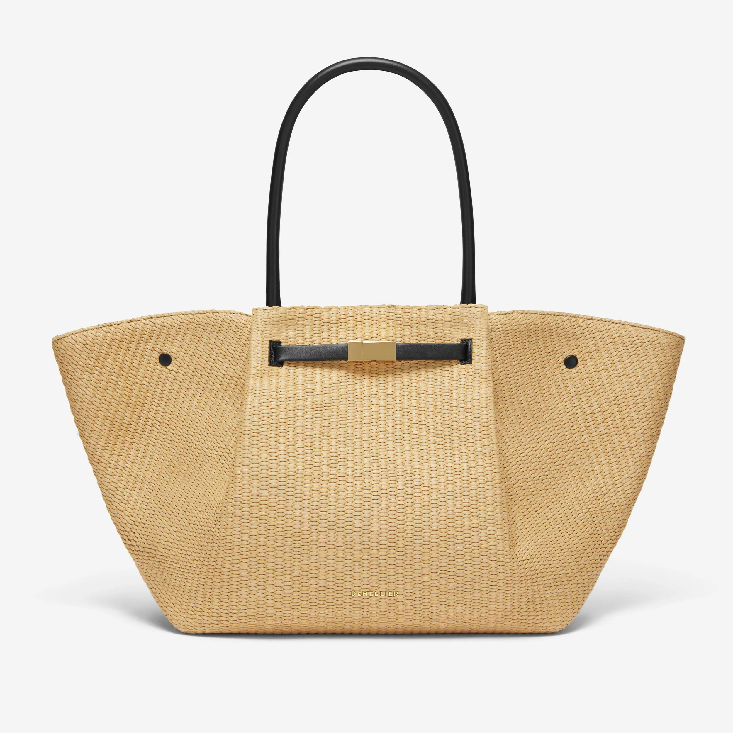 The New York | Warm Raffia Black Smooth | DeMellier | DeMellier