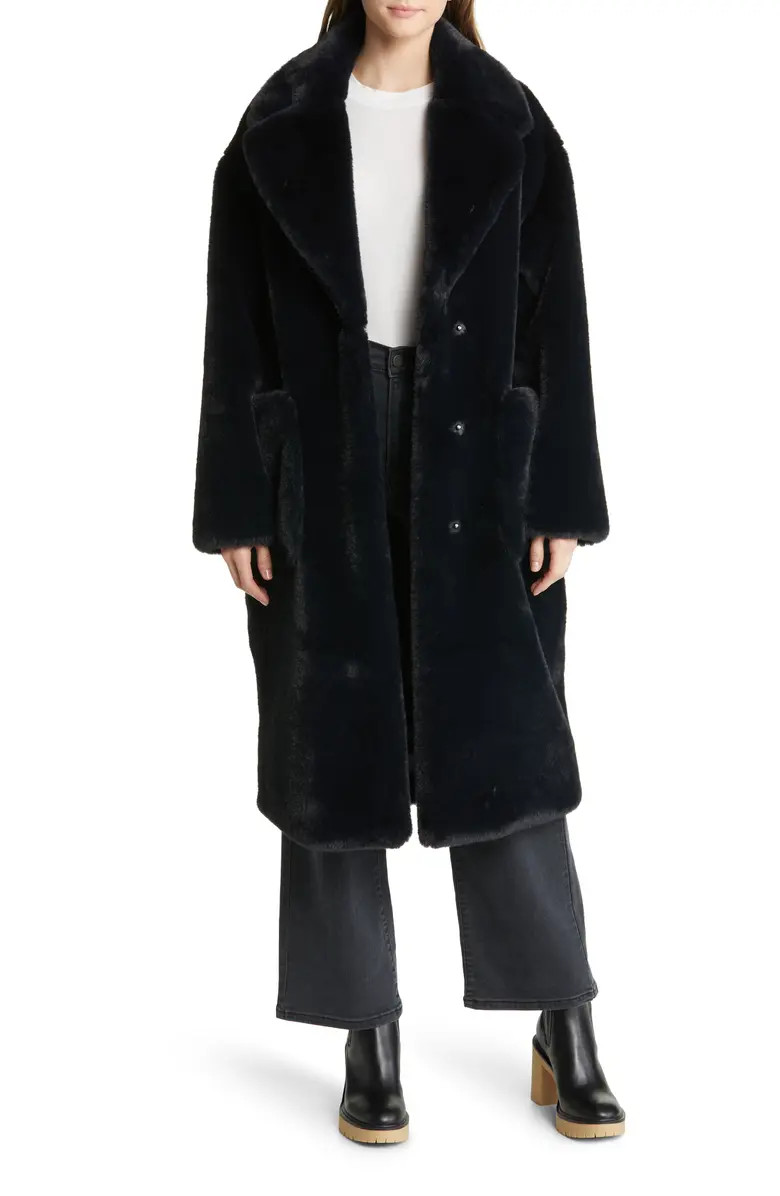 UGG® Avaline Faux Fur Longline Coat | Nordstrom | Nordstrom