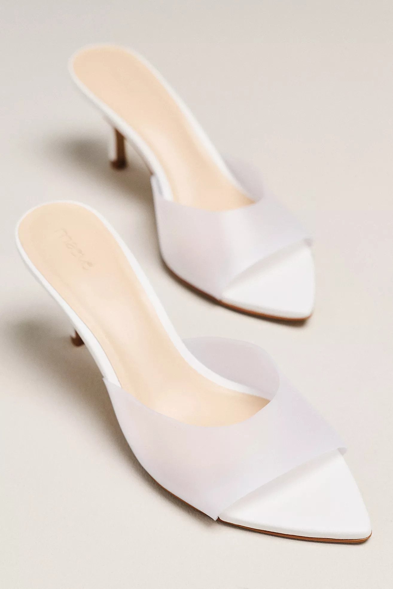 Maeve Gianna PVC Pointed-Toe Mule Heels | Anthropologie (US)