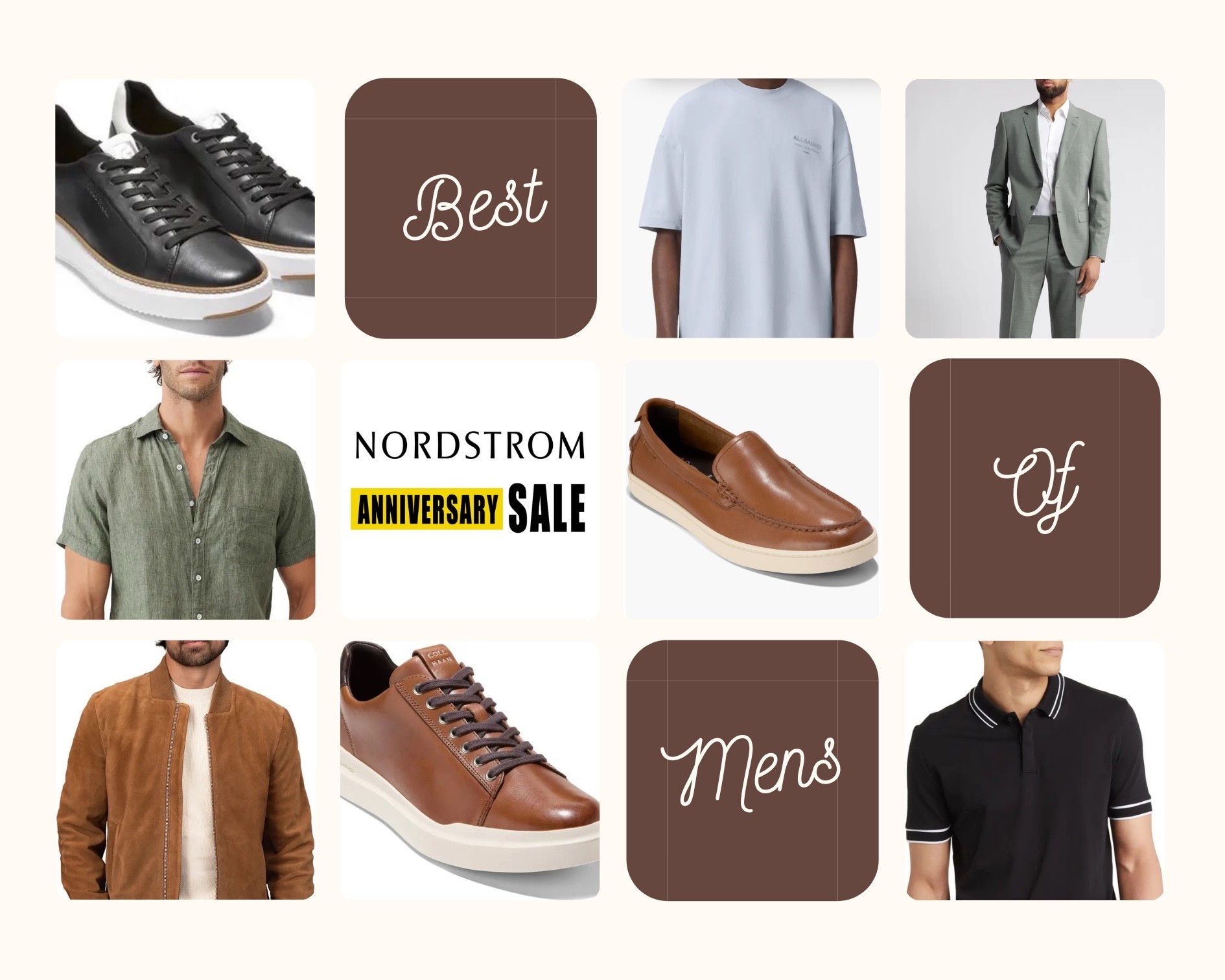 Best of Men at the Anniversary Sale.

Loving the mossy and sea foam greens, browns in heavy rotation, mor causal workwear and suits that take a risk.

#shopdeescloset #shopaholicscloset

#LTKSaleAlert #LTKMens #LTKWorkwear