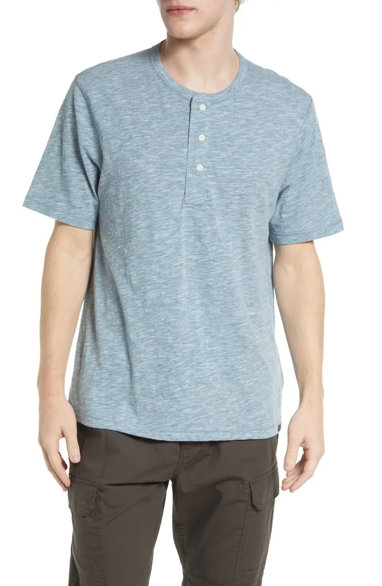 Short Sleeve Heathered Henley | Nordstrom