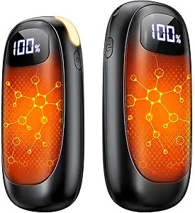 Hand Warmers Rechargeable - 2 Pack Electric Hand Warmers 14000mAh, 16 Hrs Warmth Dual-Sided Heati... | Amazon (US)