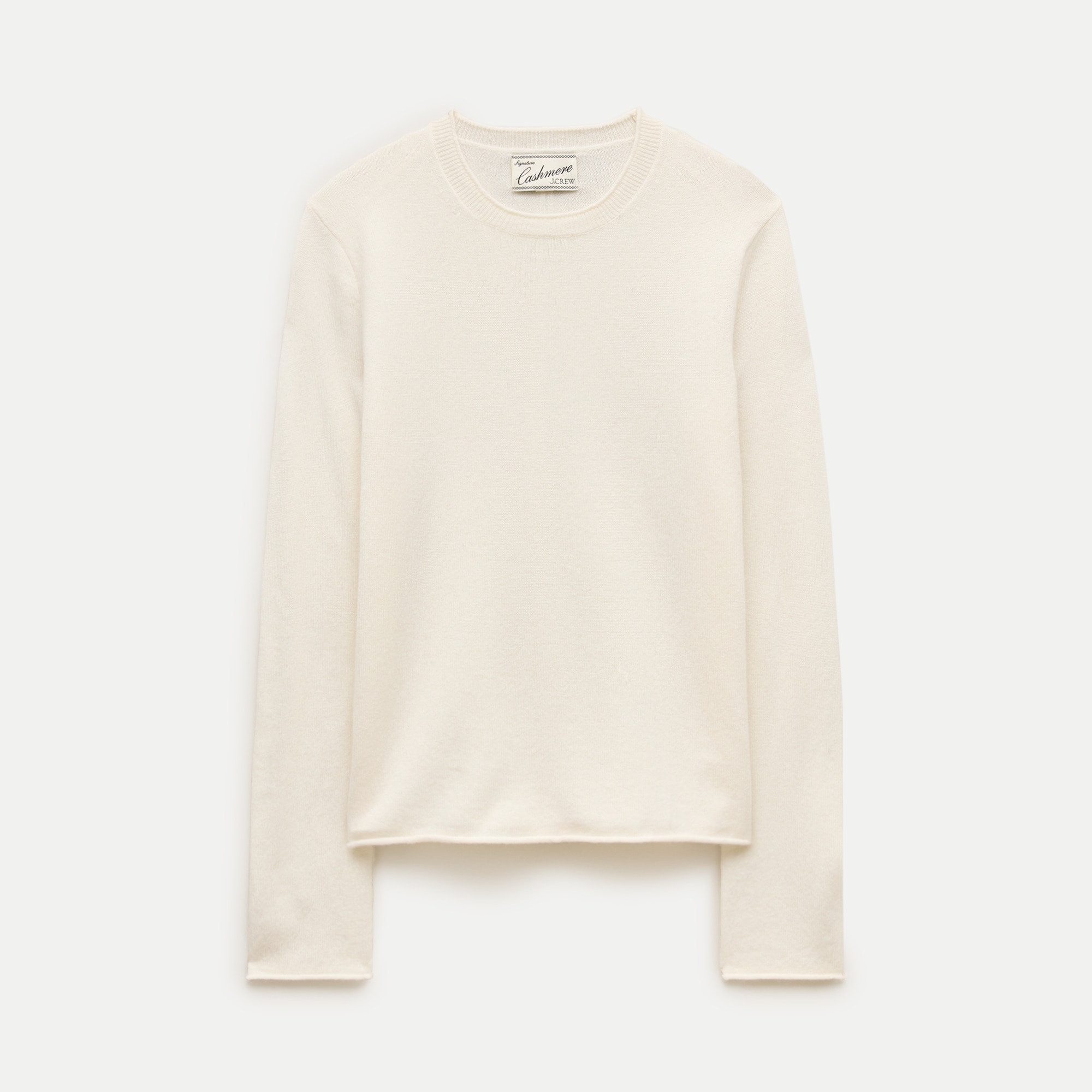 Cashmere rolled-hem pullover | J. Crew US