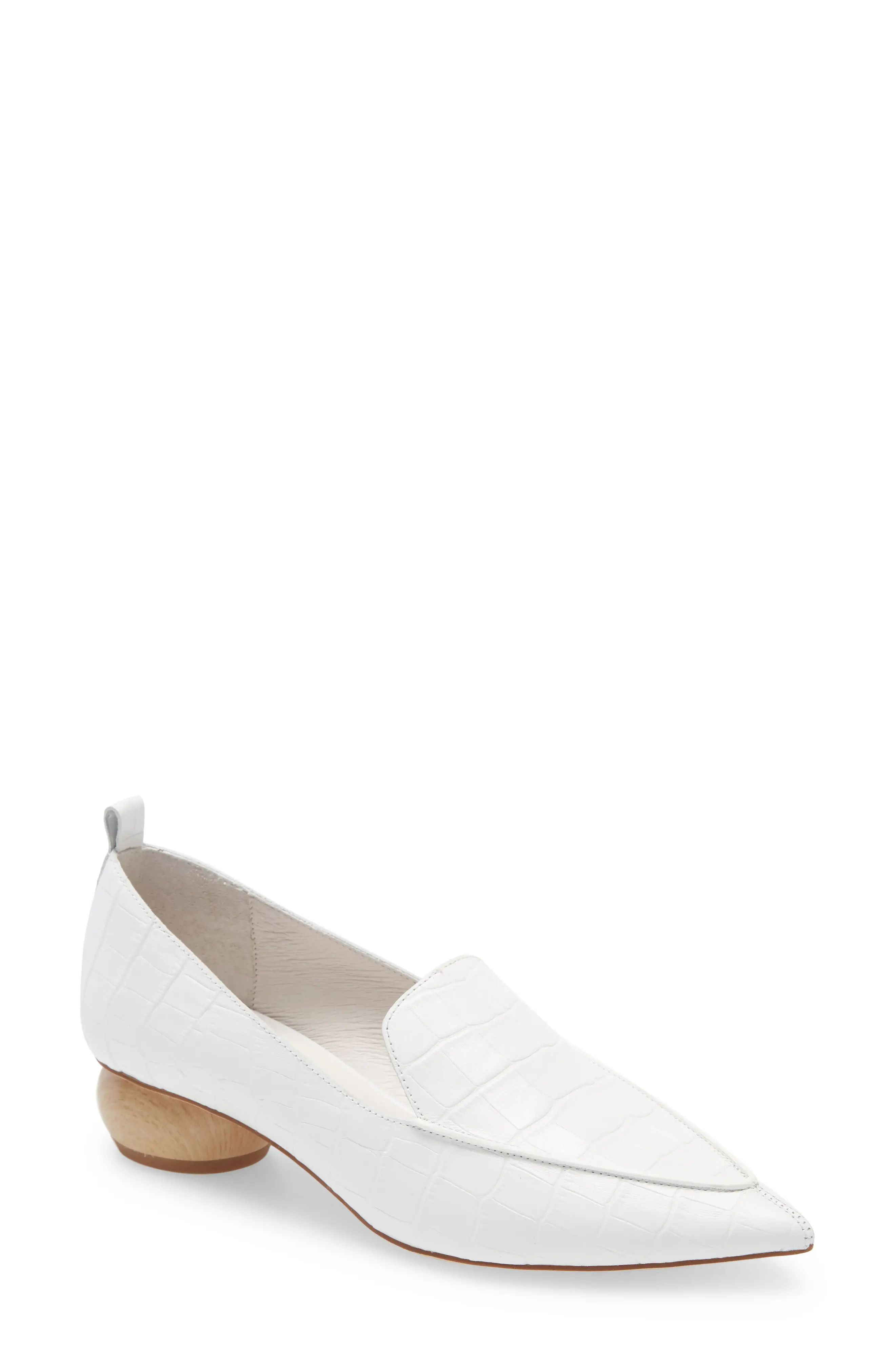 Women's Jeffrey Campbell Viona Loafer, Size 7 M - White | Nordstrom
