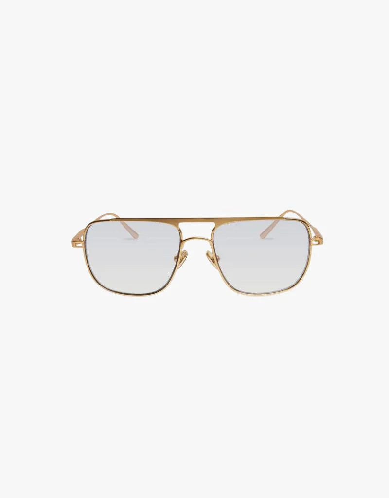 Gold Metal Jane Sunglasses by Elisa Johnson - Ambiance Boutique | Ambiance