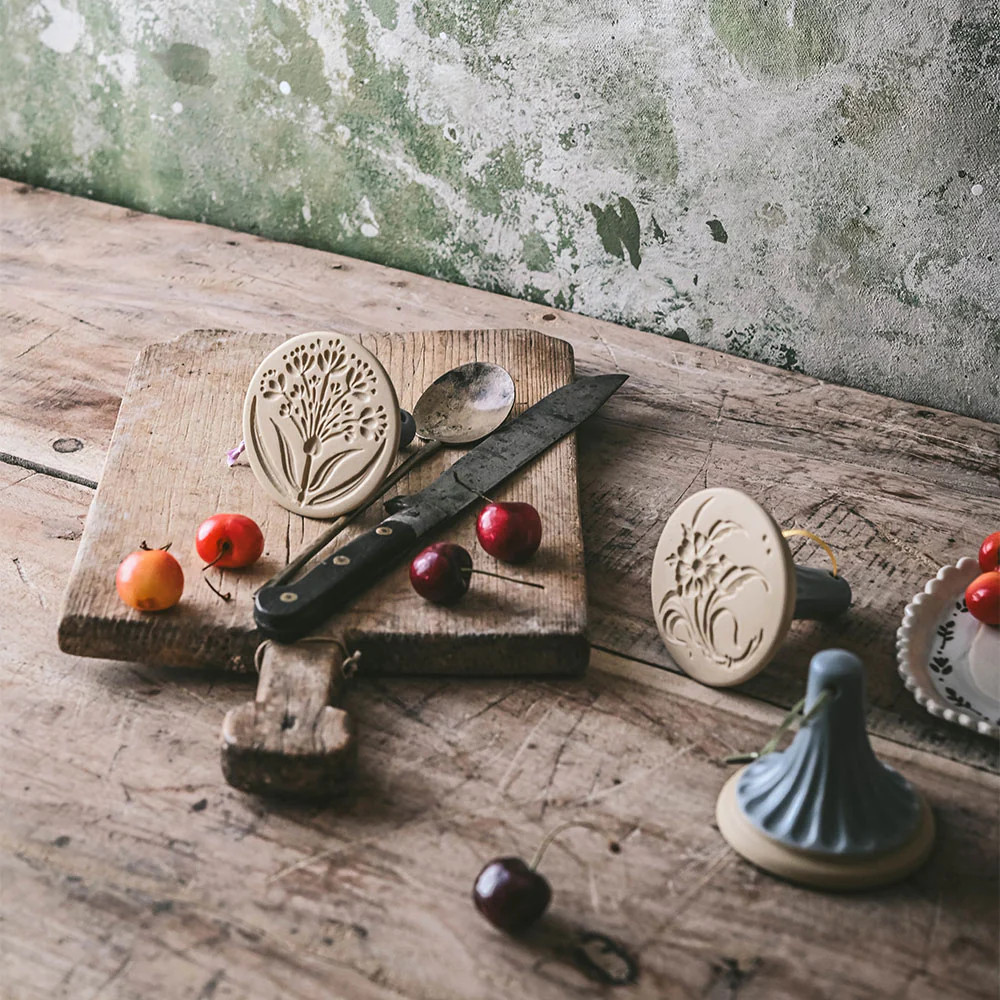 Ceramic Cookie Stamp | Roan Iris