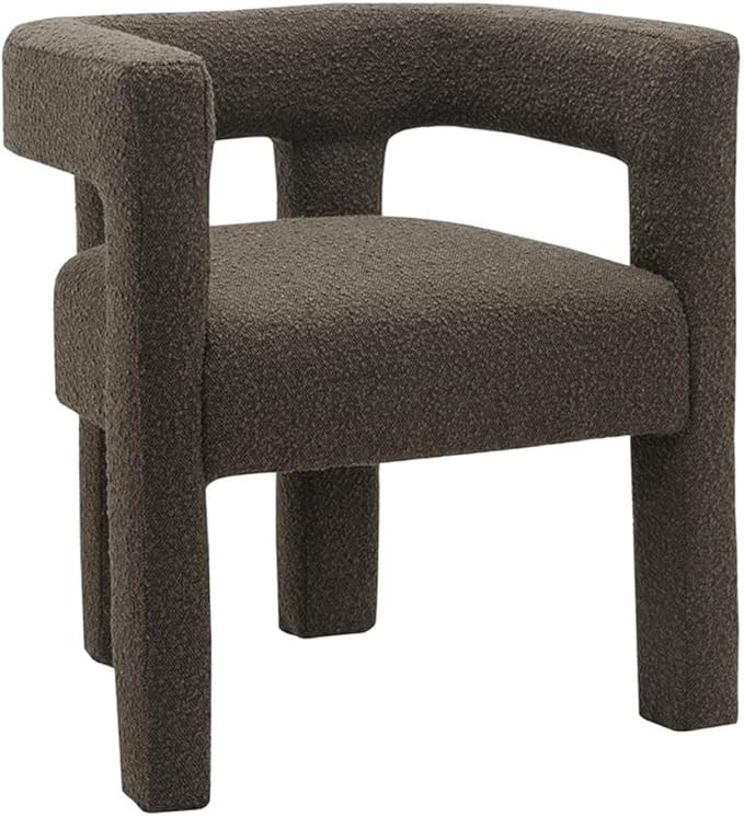 Meridian Furniture Athena Collection Modern | Contemporary Boucle Fabric Upholstered Accent | Din... | Amazon (US)