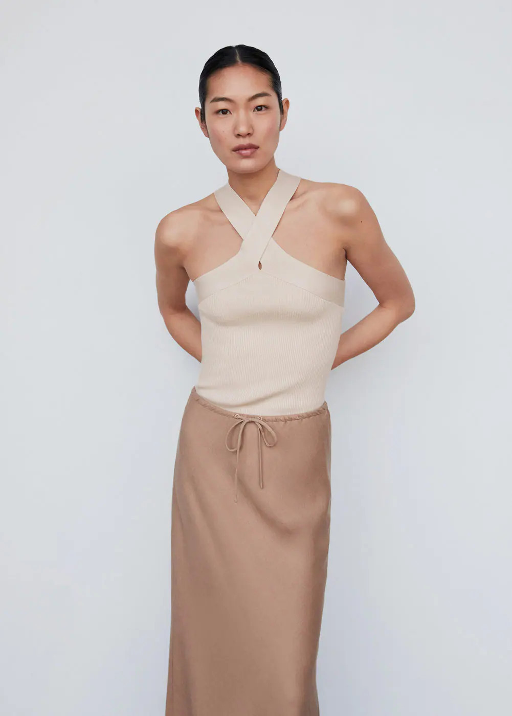 Neckholder-stricktop -  Damen | Mango Deutschland | MANGO (DE)