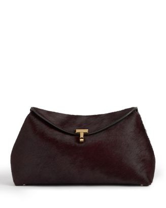 T Lock Calf Hair Convertible Clutch | Bloomingdale's (US)