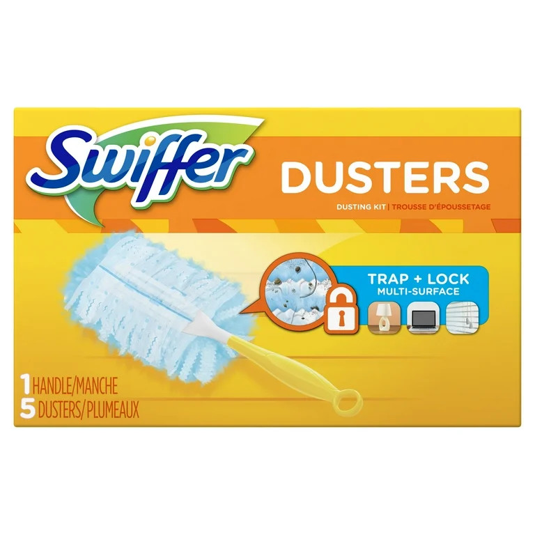 Swiffer Dusters Cleaning Kit, Feather Duster Alternative, Unscented, 1 Handle + 5 Refills | Walmart (US)