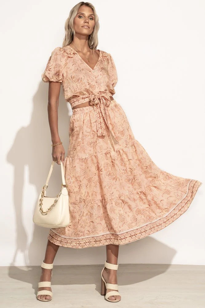 Sawyer Skirt in Peach - FINAL SALE - böhme | Böhme US
