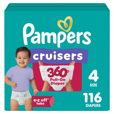 Pampers Cruisers 360 Diapers - Size 4 - 116ct | Target