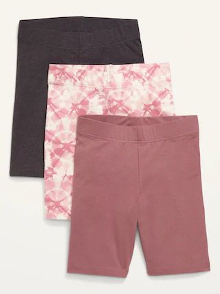 High-Waisted Biker Shorts 3-Pack for Women -- 8-inch inseam | Old Navy (US)