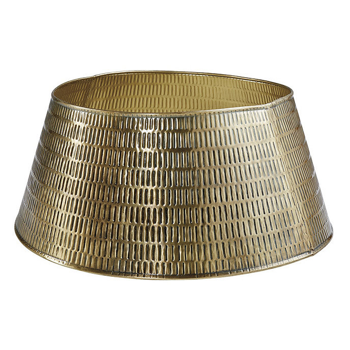 Hammered Brass Christmas Tree Collar | Ballard Designs, Inc.
