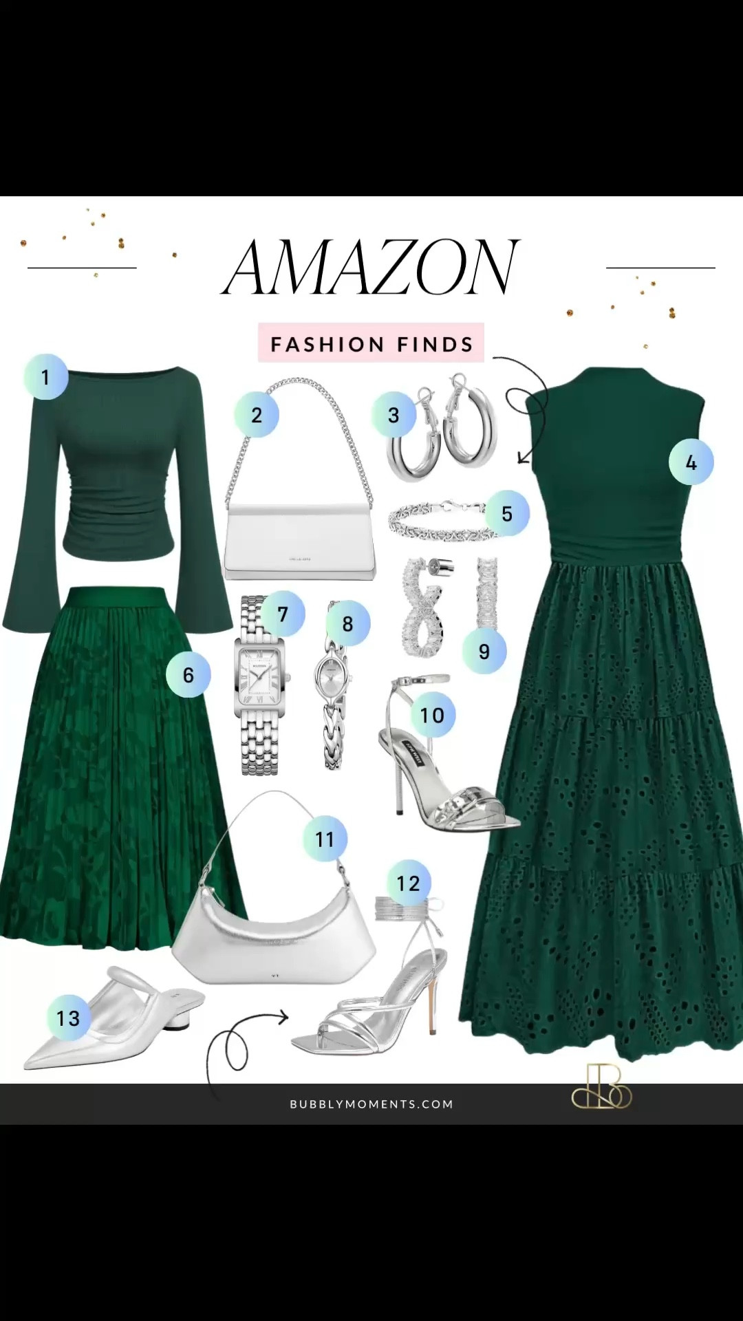 Chic, elegant style finds that instantly elevate your wardrobe 💚✨ If you love polished outfits, feminine silhouettes, and statement accessories that make a look feel put together, this curated fashion edit is full of pieces you’ll want to save.

These elevated finds are perfect for creating stylish outfits for dinners, events, brunch dates, travel looks, and everyday moments when you want to feel confident and effortlessly chic. Think flattering silhouettes, timeless accessories, versatile bags, and shoes that complete the look beautifully.

The best part about these pieces is how easy they are to mix and match. Styles like these help you create multiple outfits while keeping your wardrobe feeling refined, modern, and fashion-forward.

Tap to browse all the finds and save this post for outfit inspiration the next time you’re looking for chic, polished, and affordable fashion ✨

#LTKfinds #LTKstyle #LTKfashion  #AmazonFashion #AmazonStyle #AmazonFinds #AmazonFashionFinds #AmazonDeals #AffordableFashion #AffordableStyle #ChicStyle #ElegantStyle #ModernFeminine #FashionFinds #StyleInspiration #OutfitIdeas #FashionInspo #TrendingFashion #FashionFavorites #WardrobeRefresh #DateNightOutfit #BrunchOutfit #EverydayStyle #FashionDeals #StyleGoals #ShopMyLook

#LTKgrwm #LTKootd #LTKdayinmylife