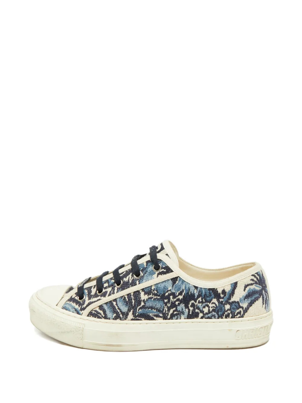 Christian Dior Pre-Owned Walk'n'Dior canvas sneakers - Blue | Farfetch Global