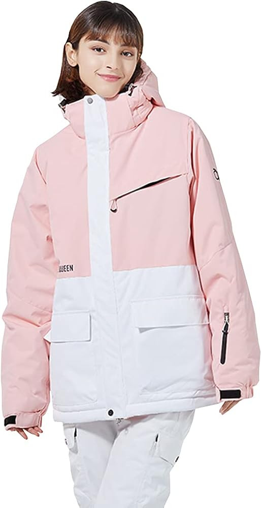 SNOWVERB Winter Warm Waterproof Skiing Jacket Snowboard Coat with Hood Outdoor Snow Ski Jackets | Amazon (US)