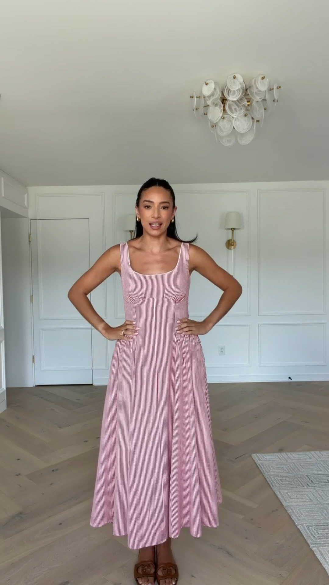 East coast summer dress! This one is a linen and cotton blend, has pockets and is under $100!! Wearing size S ❤️ 

summer outfit, summer dress, midi dress, summer dresses, vacation outfits, dinner outfit, date night outfits, east coast summer outfit

#LTKSeasonal