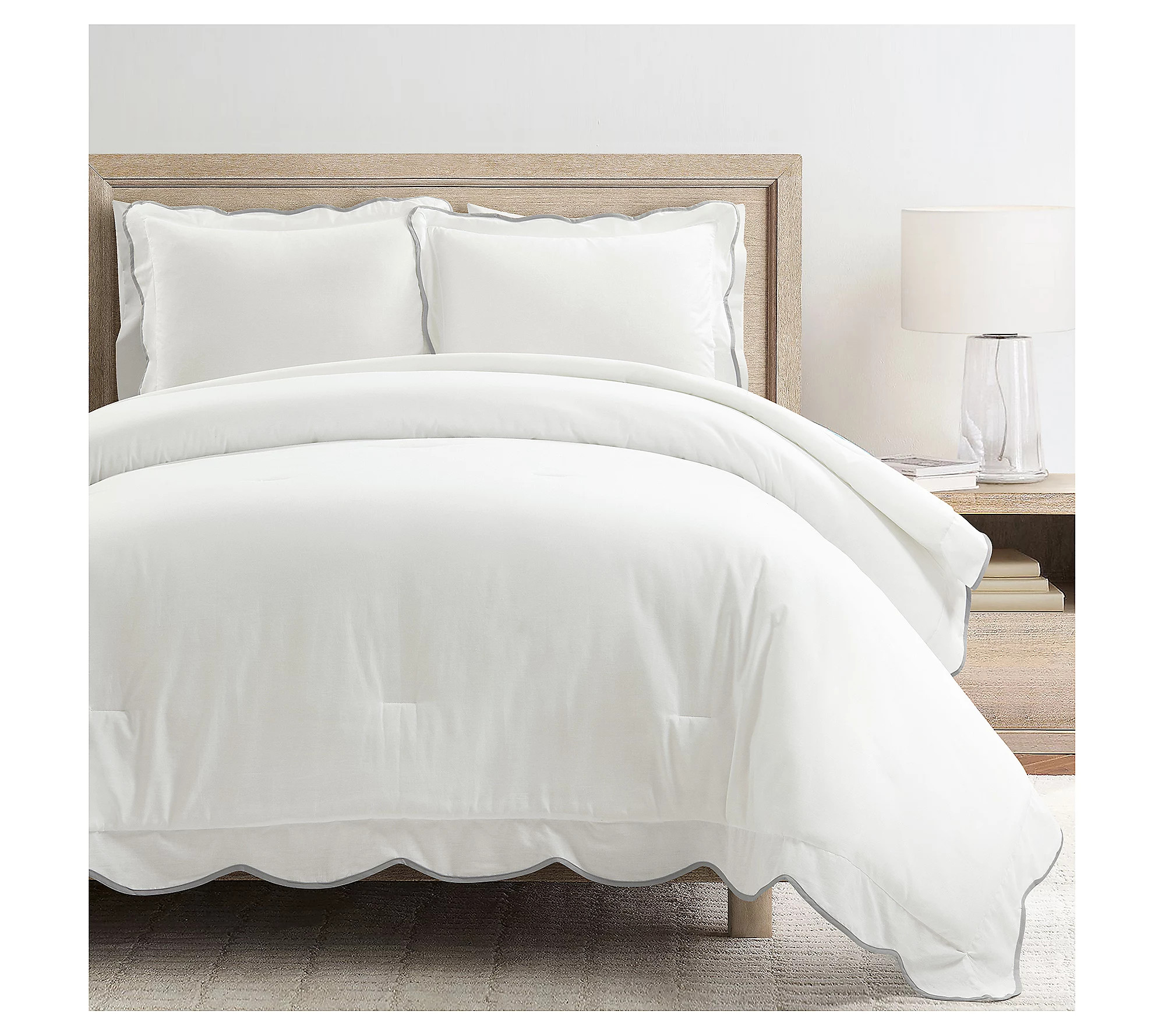 Lush Decor Coastal Chic Scallop Edge Comforter t- K/Cal K | QVC