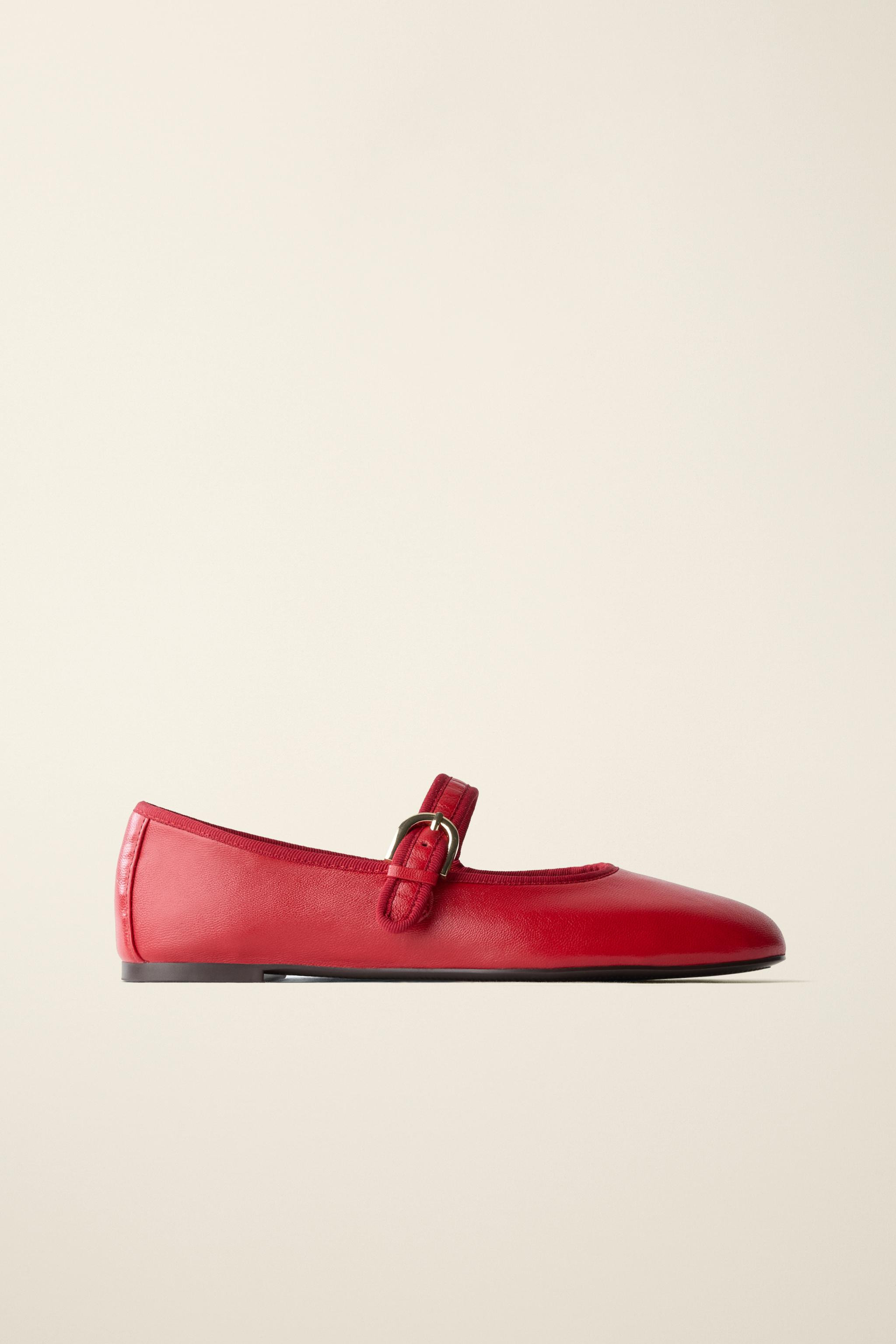 LEATHER BALLET FLATS CREATED BY CARAMEL LONDON X ZARA | Zara UK