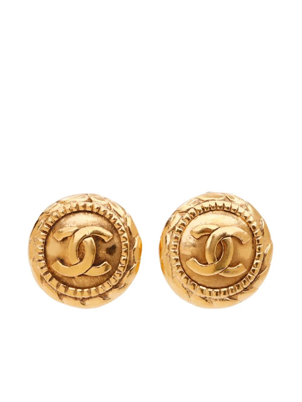 1981-1985 CC-logo button clip-on earrings | Farfetch Global