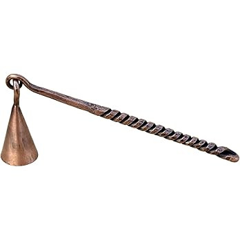 Living Ideas Hand Forged Twisted Handle Candle Snuffer - Wrought Iron Handmade Blacksmith Vintage... | Amazon (US)